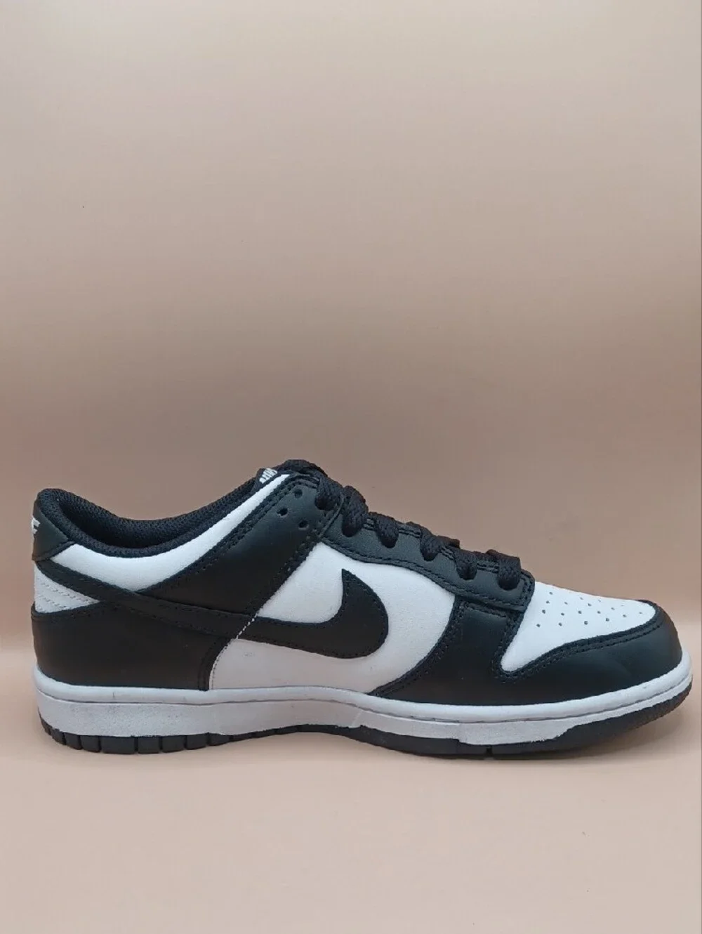 NWOB Nike Dunk Low Sneaker-Black/White Size Women 8/Youth 6.5Y US CW1590-100
